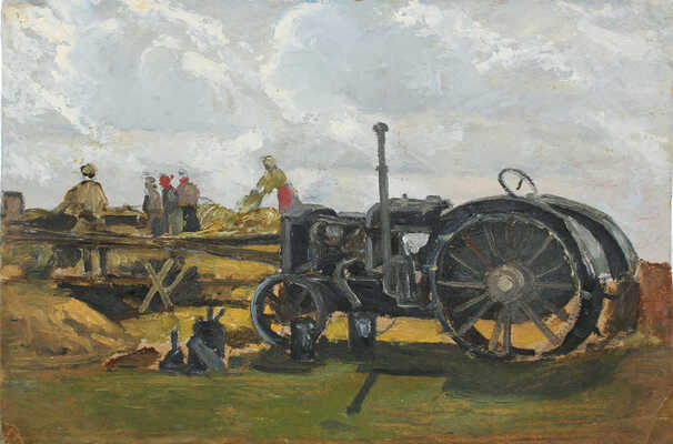 Шульга Илья Максимович. На уборке урожая 